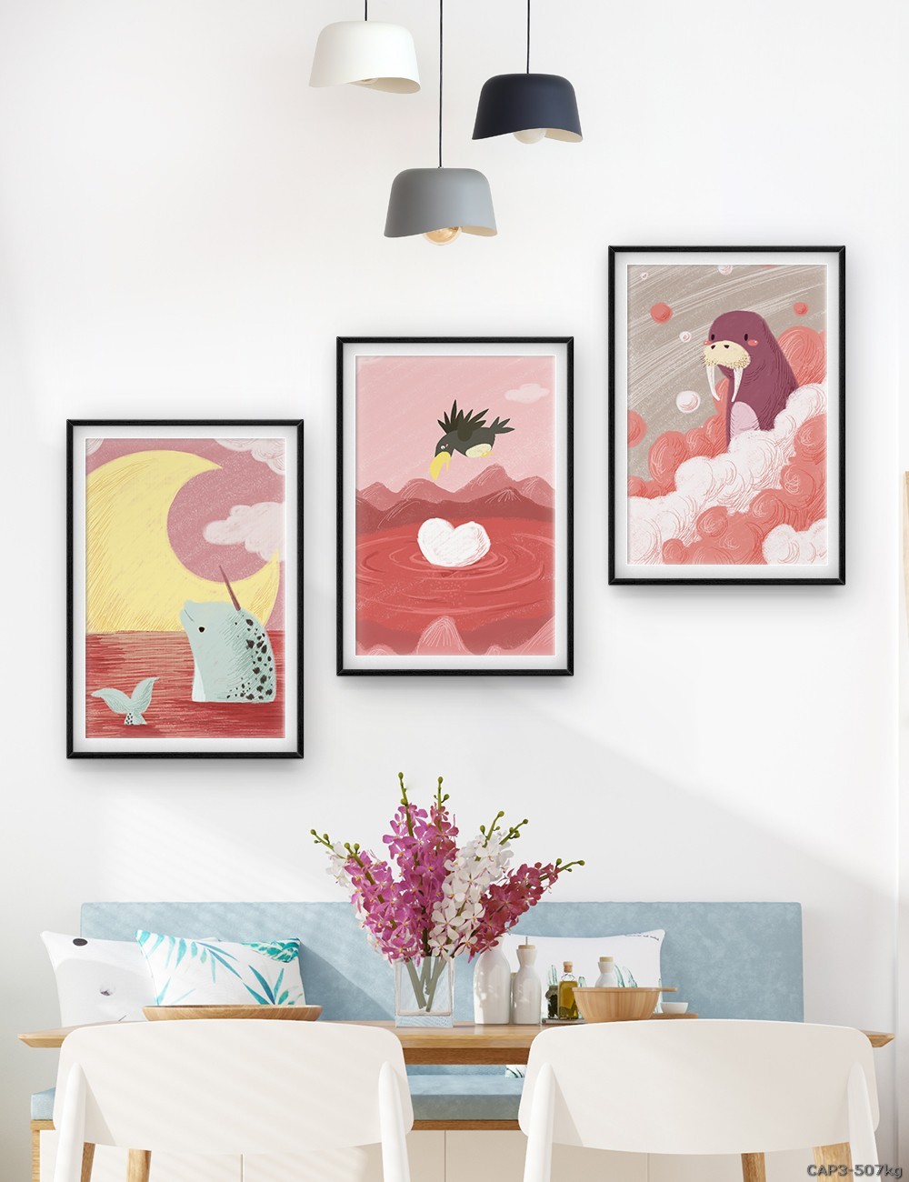 Động vật - tranh vẽ dễ thương CAP3-507kg